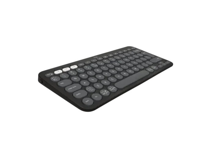 Logitech Pebble Keys 2 K380s Bluetooth Keyboard - Tonal Graphite (Eng/Arb) - Tashqila Logitech Pebble Keys 2 K380s Bluetooth Keyboard - Tonal Graphite (Eng/Arb) - Tashqila